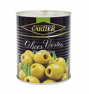 Carlier olives vertes dénoyautées 3kg