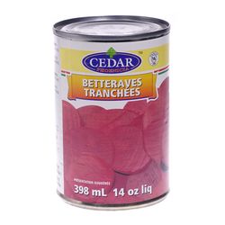 Cedar betteraves tranchées 398ml