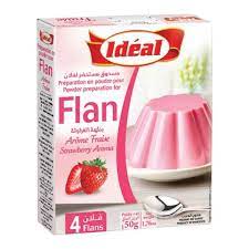 Idéal flan arôme fraise 50g