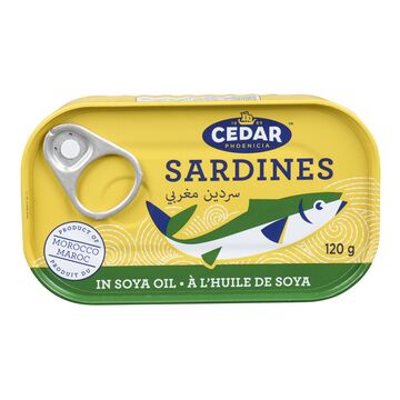CEDAR sardines marocaines a l'huile de soya