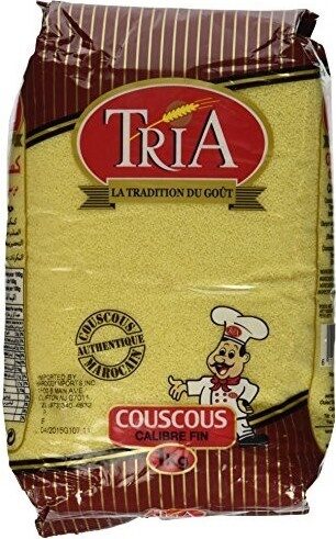 COUSCOUS TRIA Whole Wheat Fine Complet Moroccan 2.2 Lb Vegan Vegetarian No MSG