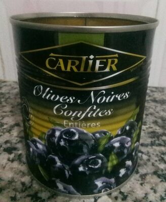 Carlier olives noires confites entière 850g