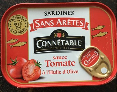 Connétable sardines sauce tomate a l'huile d'olive 140g