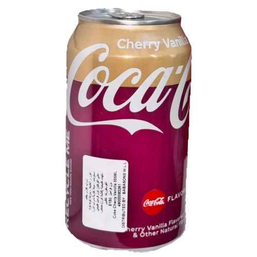 Coca-cola cherry vanille flavors 355ml