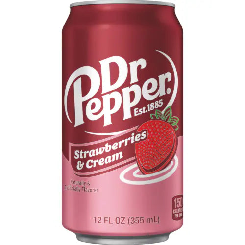 Dr pepper strawberries and cream 355ml