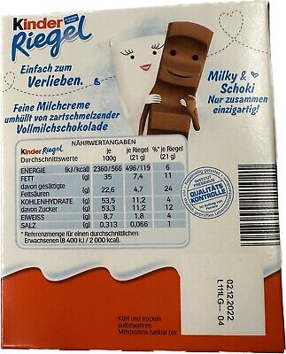 Kinder riegel 10x21g