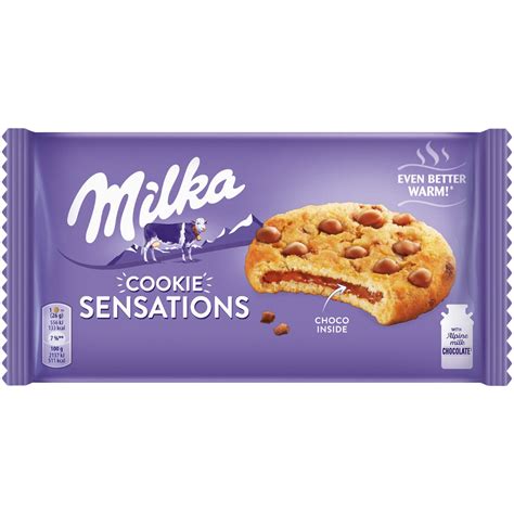 Milka cookies sensation choco inside with alpin milk 156g
