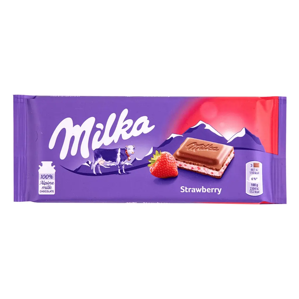 Milka strawberry 100g
