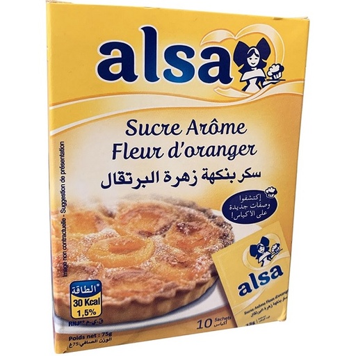 Alsa sucre arome fleur d'oranger 75g