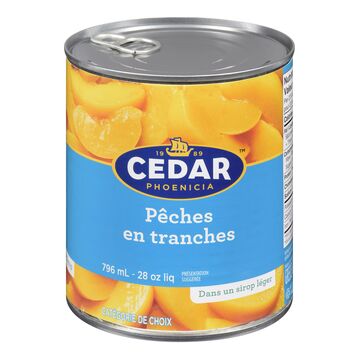 CEDAR pêches en tranches 796 ml