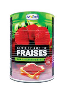 Cevital confiture de fraises 400g