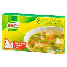 Knorr bouillons en cubes a saveurs de poulet 80g