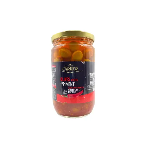 Carlier olives vertes au piment 720g