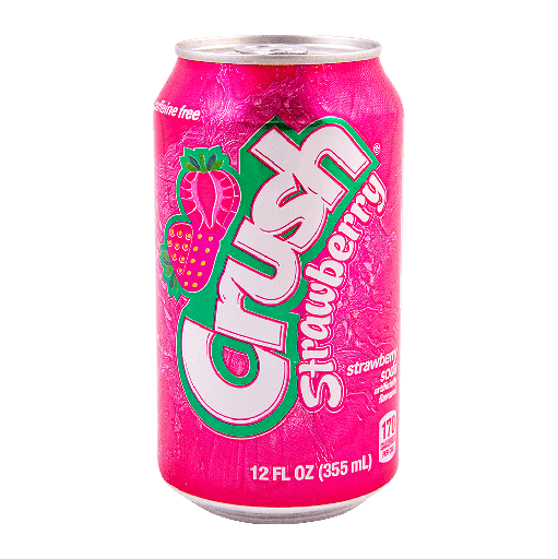 Crush strawberry soda 355ml