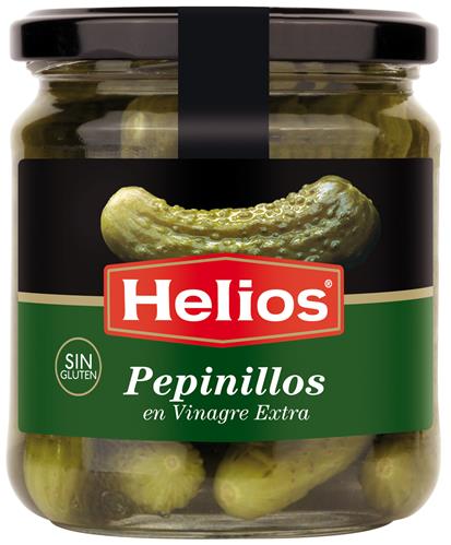 Helios cornichons au vinaigre 370ml