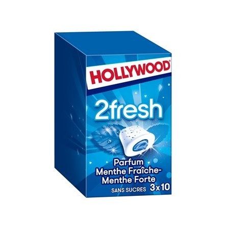 Hollywood 2fresh menthe forte sans sucre 66g