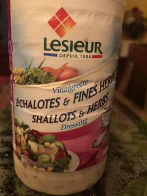 Lesieur échalotes et fines herbes sauce salade 500ml