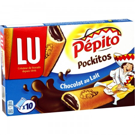 Lu pétito pockitos chocolat au lait 295g