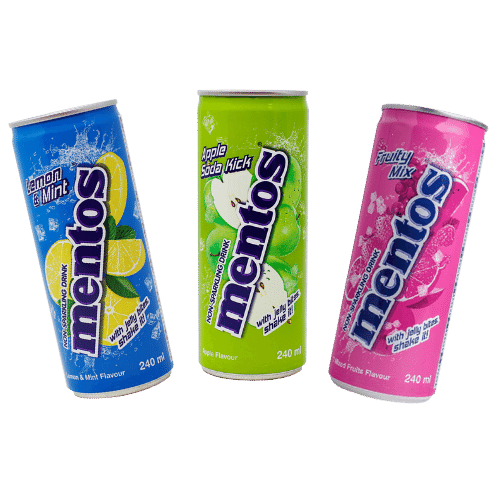 Mentos non sparkling drink apple flavour 240ml