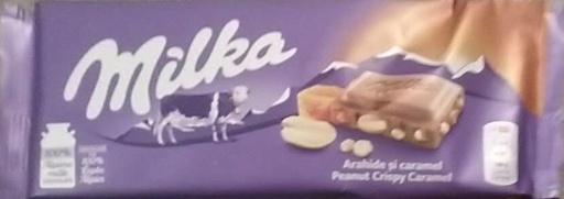 Milka arachides et caramel 90g